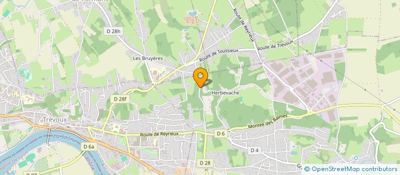 localisation de l'entreprise CROSO PAYSAGE à REYRIEUX