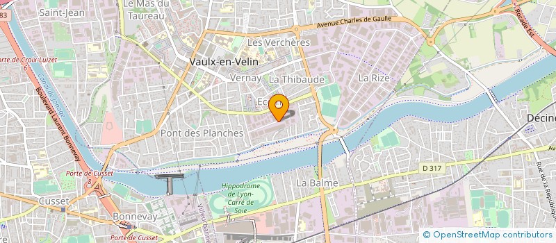 localisation de l'entreprise CROSS  VAULX-EN-VELIN