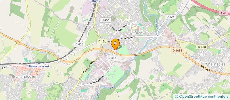 localisation de l'entreprise CROSS FIT RIVES  RIVES