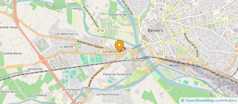 localisation de l'entreprise CROSS TRAINING 34 à BEZIERS