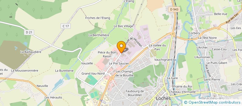 localisation de l'entreprise CROSS-TRAINING LOCHES  LOCHES