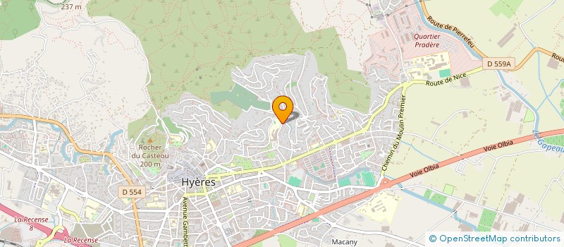 localisation de l'entreprise CROSSBRAIN à HYERES