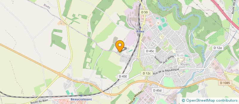 localisation de l'entreprise CROSSEY CHAUFFAGE  RIVES