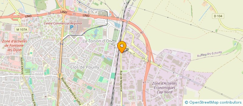 localisation de l'entreprise CROSSFIT DIJON  SAINT-APOLLINAIRE