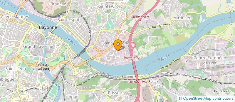 localisation de l'entreprise CROSSFIT ESSOR à BAYONNE
