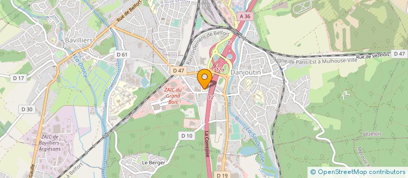 localisation de l'entreprise CROSSFIT LIFE à DANJOUTIN