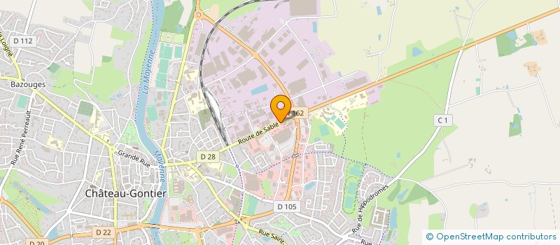 localisation de l'entreprise CROSSFIT MAYENNE 2  CHATEAU-GONTIER-SUR-MAYENNE