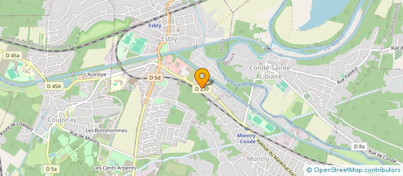 localisation de l'entreprise CROSSFIT OZ à ESBLY