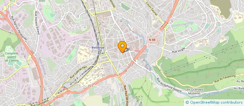 localisation de l'entreprise CROSSFIT URBAN BEAR à SAINT-ETIENNE