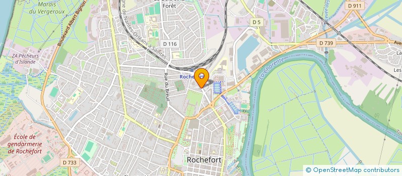 localisation de l'entreprise CROSSFORT  ROCHEFORT