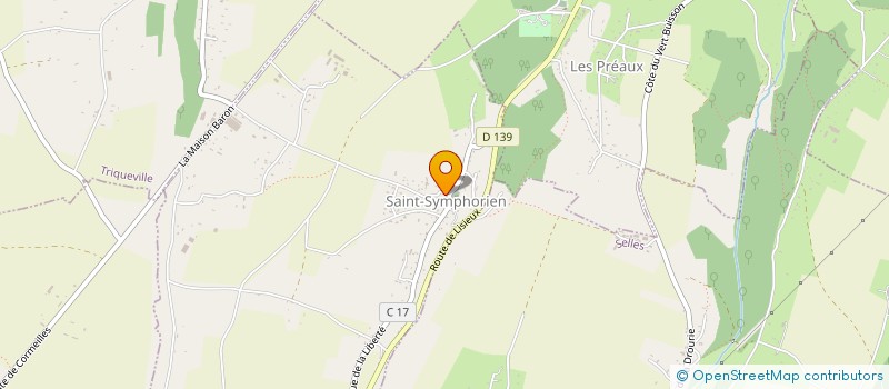 localisation de l'entreprise CROSSIMMO  SAINT-SYMPHORIEN