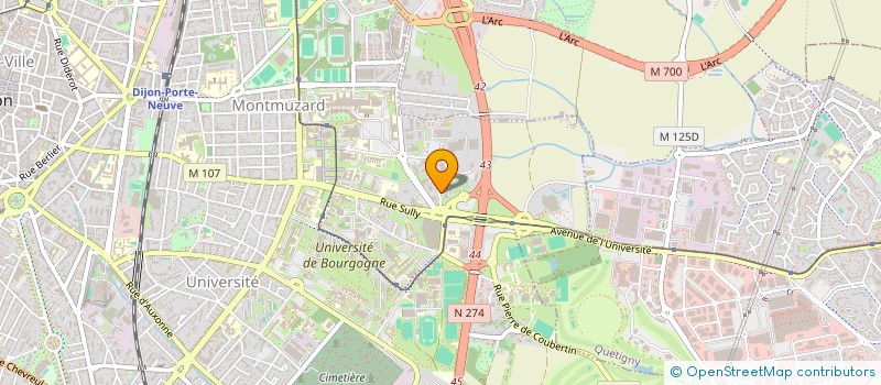 localisation de l'entreprise CROSSJECT  DIJON