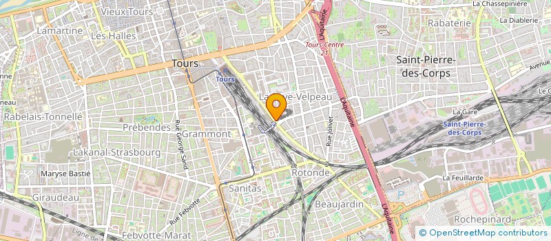 localisation de l'entreprise CROSSOVER  TOURS