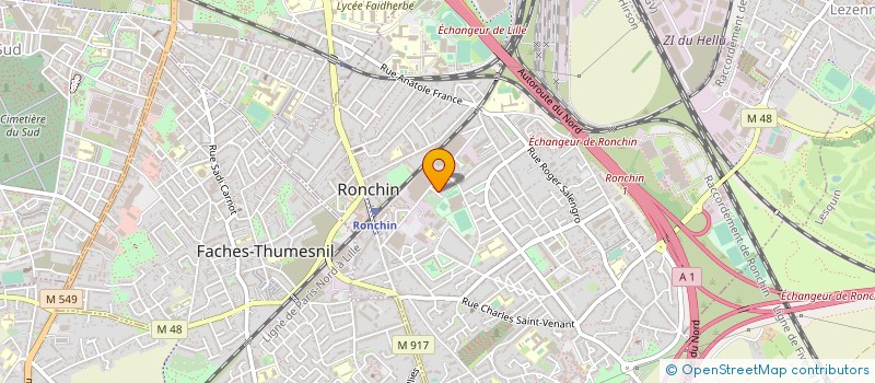 localisation de l'entreprise CROSSOVER INCLUSION à RONCHIN