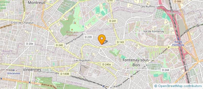 localisation de l'entreprise CROSSTEPS à FONTENAY-SOUS-BOIS