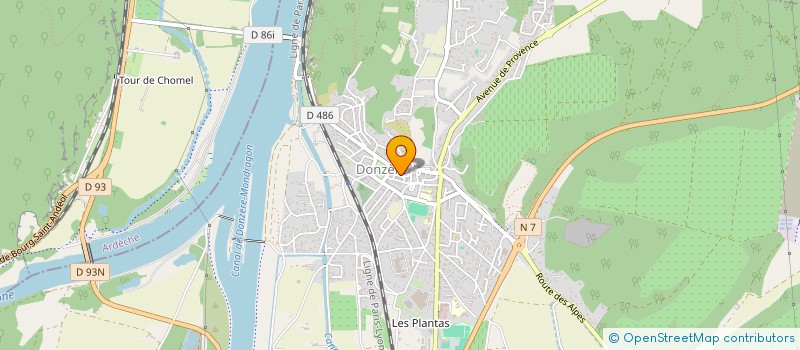 localisation de l'entreprise CROSSTRADE  DONZERE