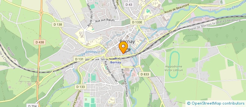 localisation de l'entreprise CROST ET WEYBEL à BERNAY