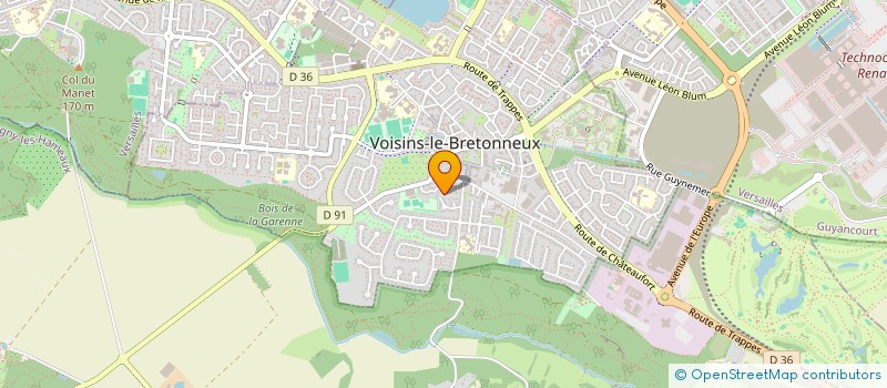 localisation de l'entreprise CROU CONSULTING  VOISINS-LE-BRETONNEUX