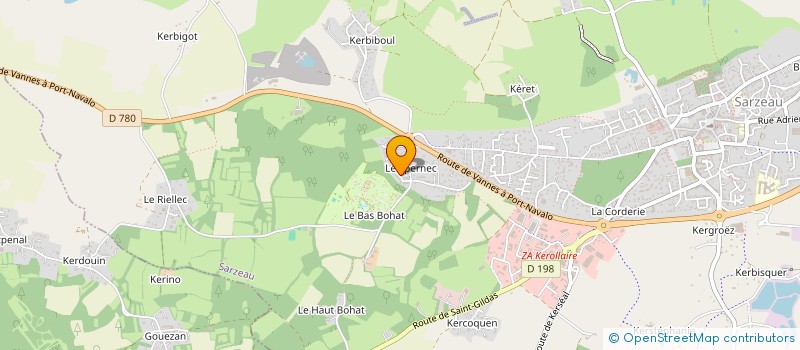 localisation de l'entreprise CROUESTY BULLES  SARZEAU