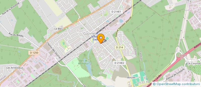 localisation de l'entreprise CROUNBAYASHI  CESTAS