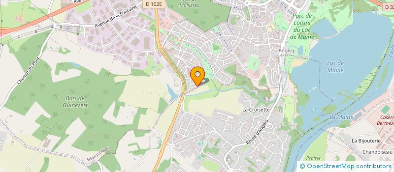 localisation de l'entreprise CROUSIL IMMOBILIER à ANGERS