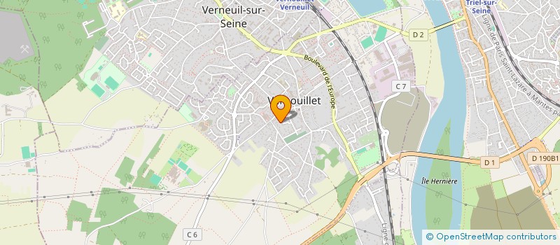 localisation de l'entreprise CROUSING VTC à VERNOUILLET