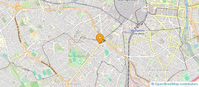 localisation de l'entreprise CROUSS'T WOK  MONTPELLIER