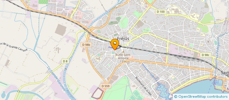 localisation de l'entreprise CROUSTI CHAUD à FREJUS