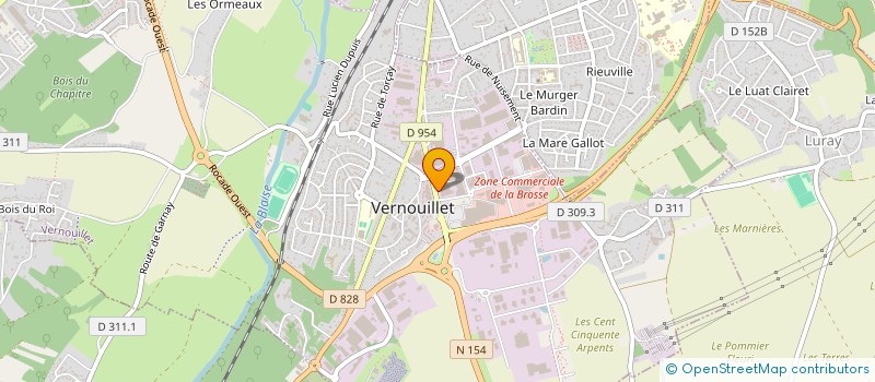 localisation de l'entreprise CROUSTI CHAUD à VERNOUILLET