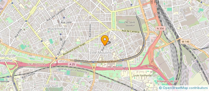 localisation de l'entreprise CROUSTI-CHAUD à LILLE