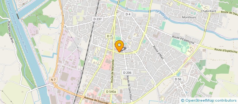 localisation de l'entreprise CROUSTI'CHAUD à MONTELIMAR