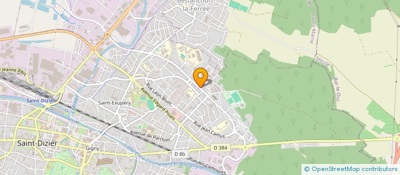 localisation de l'entreprise CROUSTI CHAUD à SAINT-DIZIER