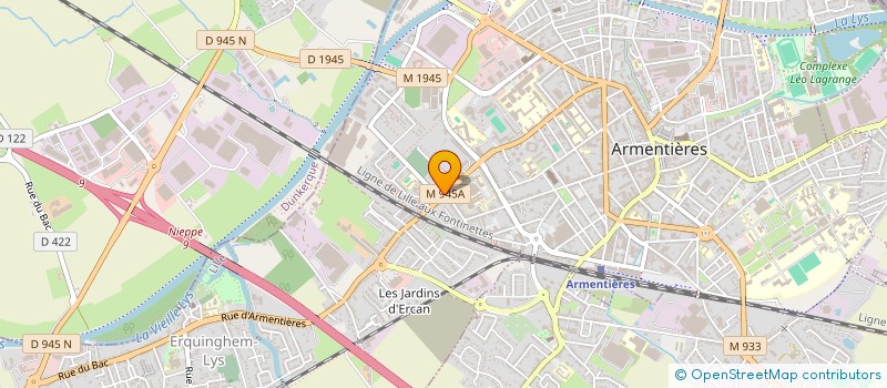 localisation de l'entreprise CROUSTI'CHAUD à ARMENTIERES
