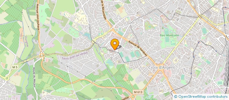localisation de l'entreprise CROUSTI D'OR à MONTPELLIER