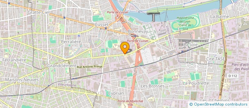 localisation de l'entreprise CROUSTI'DORE à VILLEURBANNE
