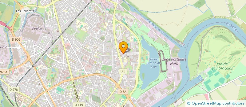 localisation de l'entreprise CROUSTI FOOD  CHALON-SUR-SAONE