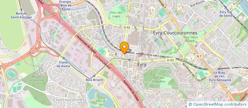 localisation de l'entreprise CROUSTI GRILL SAVIGNY  EVRY-COURCOURONNES