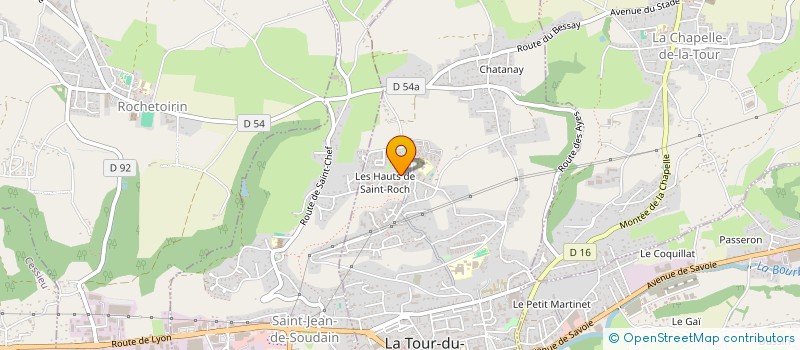 localisation de l'entreprise CROUSTI HAUT à LA TOUR-DU-PIN