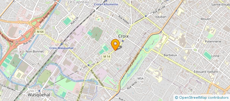 localisation de l'entreprise CROUSTI PAIN à CROIX