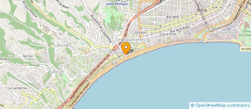 localisation de l'entreprise CROUSTICHAUD à NICE