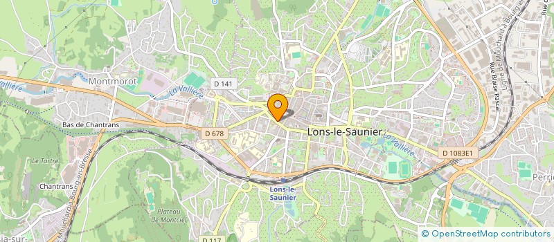 localisation de l'entreprise CROUSTIL à LONS-LE-SAUNIER