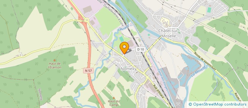 localisation de l'entreprise CROUSTILLANCE à NOMEXY