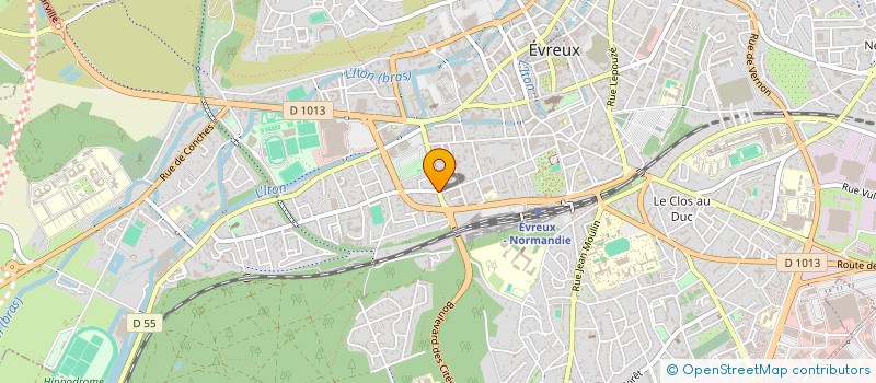 localisation de l'entreprise CROUSTILLANT DU BEL EBAT  EVREUX