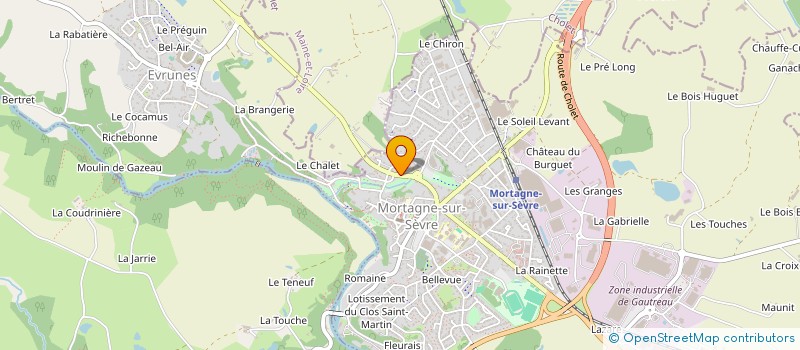 localisation de l'entreprise CROUSTILLE  MORTAGNE-SUR-SEVRE