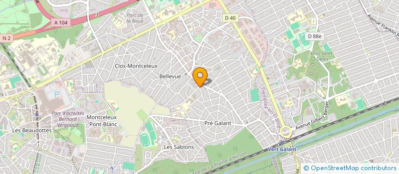 localisation de l'entreprise CROUSTIPAIN à VILLEPINTE