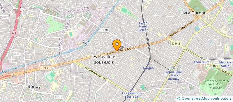 localisation de l'entreprise CROUSTY à LES PAVILLONS-SOUS-BOIS