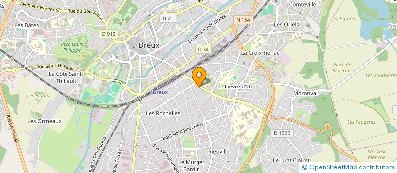 localisation de l'entreprise CROUSTY à DREUX