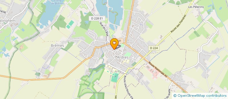 localisation de l'entreprise CROUSTY ARDRES  ARDRES