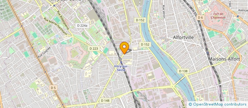 localisation de l'entreprise CROUSTY BOX  VITRY-SUR-SEINE