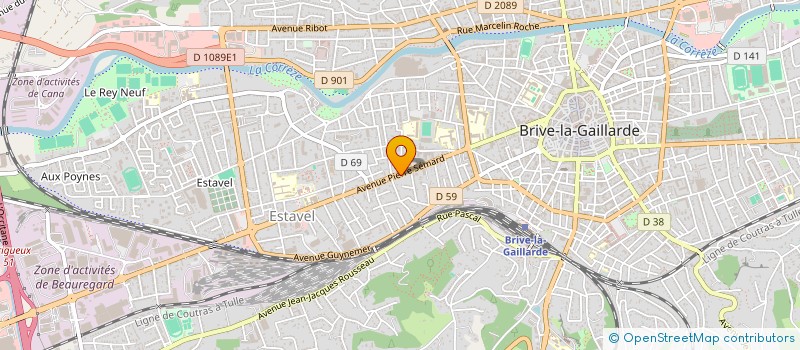 localisation de l'entreprise CROUSTY CHICKEN FOOD  BRIVE-LA-GAILLARDE